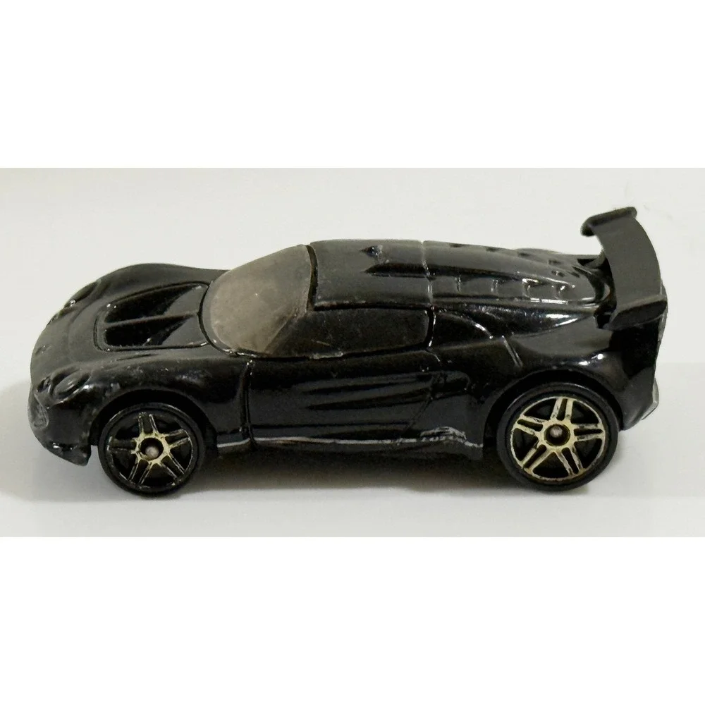 Hot‎ Wheels Lotus Elise Toy Car 1:64 Black Diecast Sportscar Winged Coupe